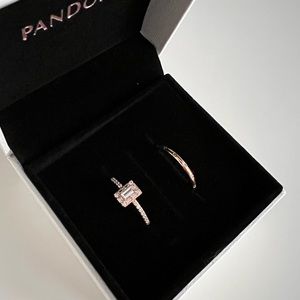 Pandora Rose Gold Rings - Size 7 or 54